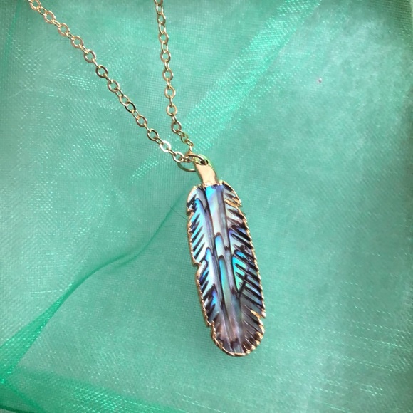 Abalone feather necklace - Picture 6 of 8